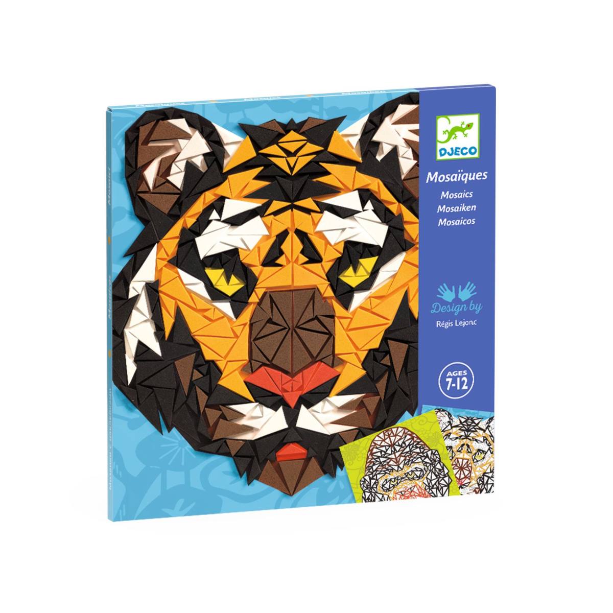 Mosaike gestalten Tiger und Gorilla von Djeco
