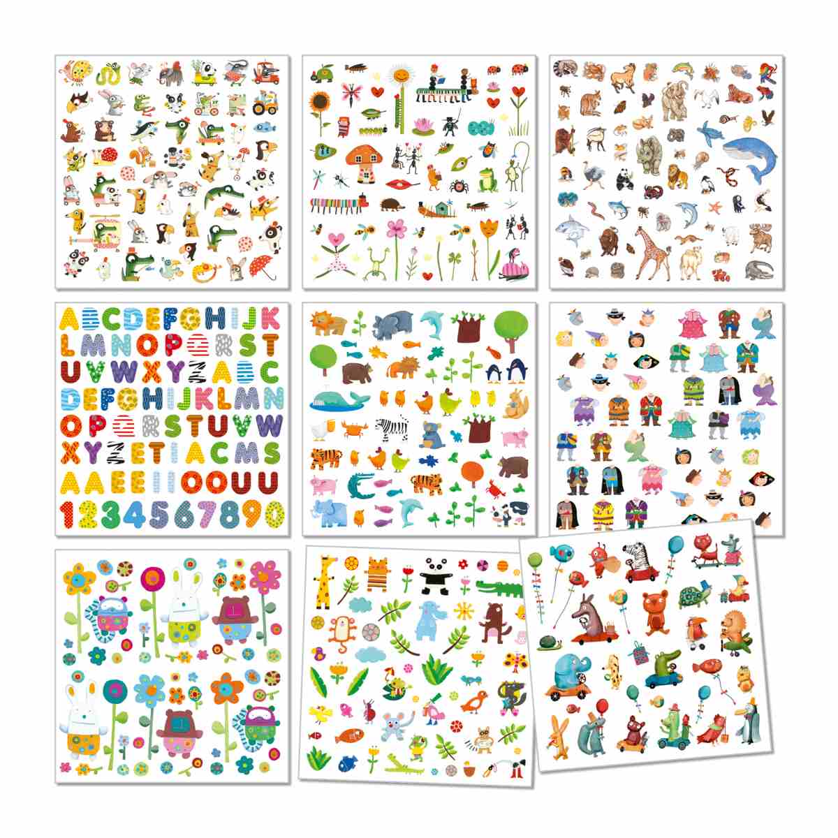 Großes Set mit 1000 Stickern von Djeco