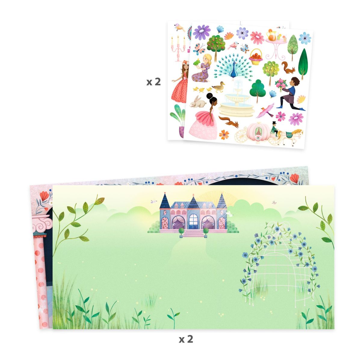 Stickern Leben im Schloss von Djeco