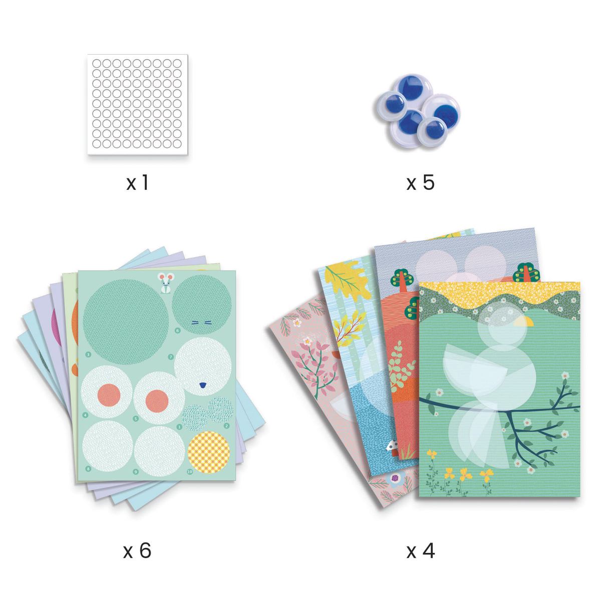 Bastel Set Stickerbilder gestalten von Djeco