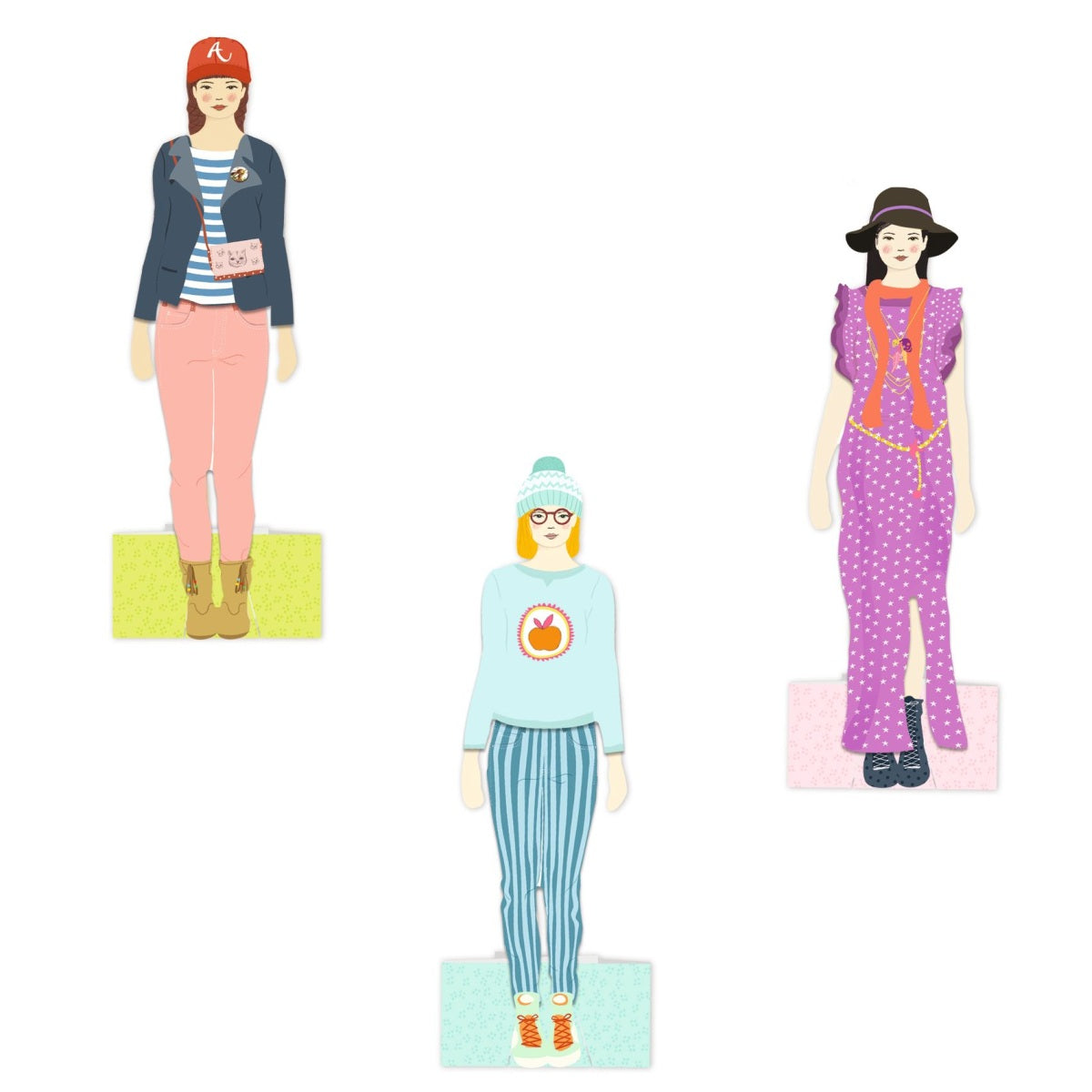 Anziehpuppen mit Kleiderschrank von Djeco