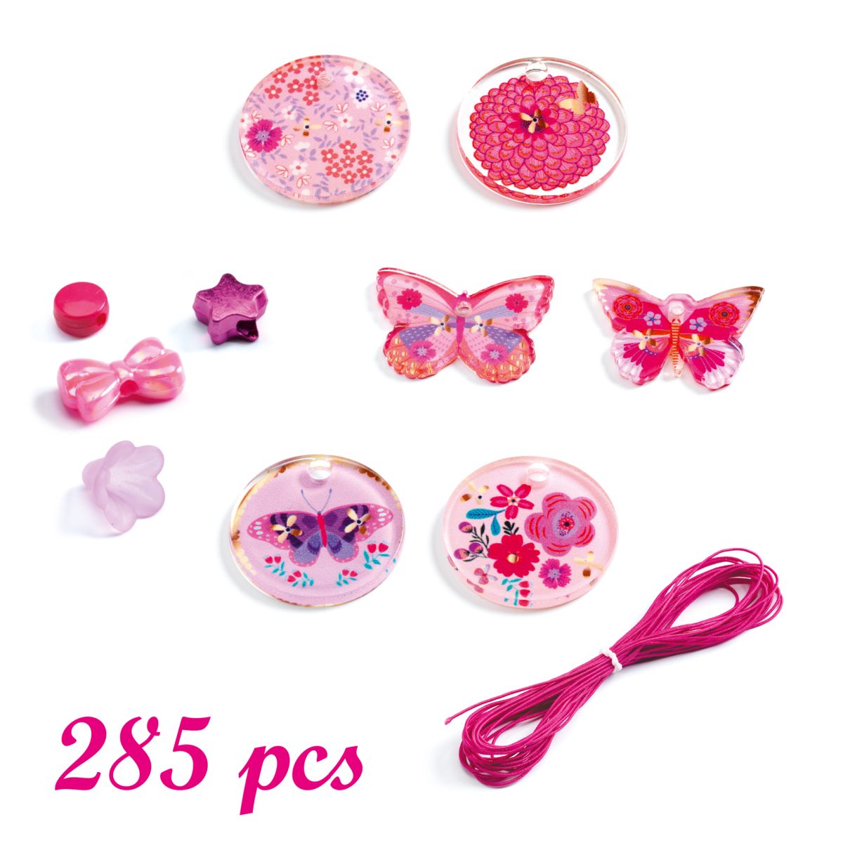 Schmuck basteln mit Perlen Schmetterlinge von Djeco
