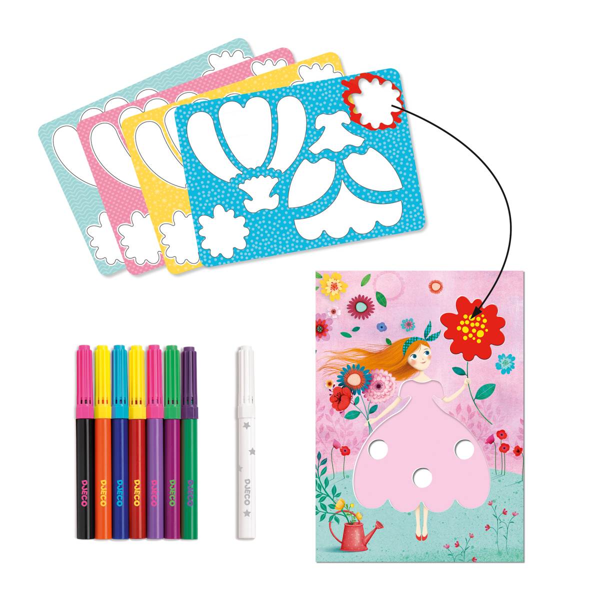 Kleider gestalten mit dem Zauberstift von Djeco