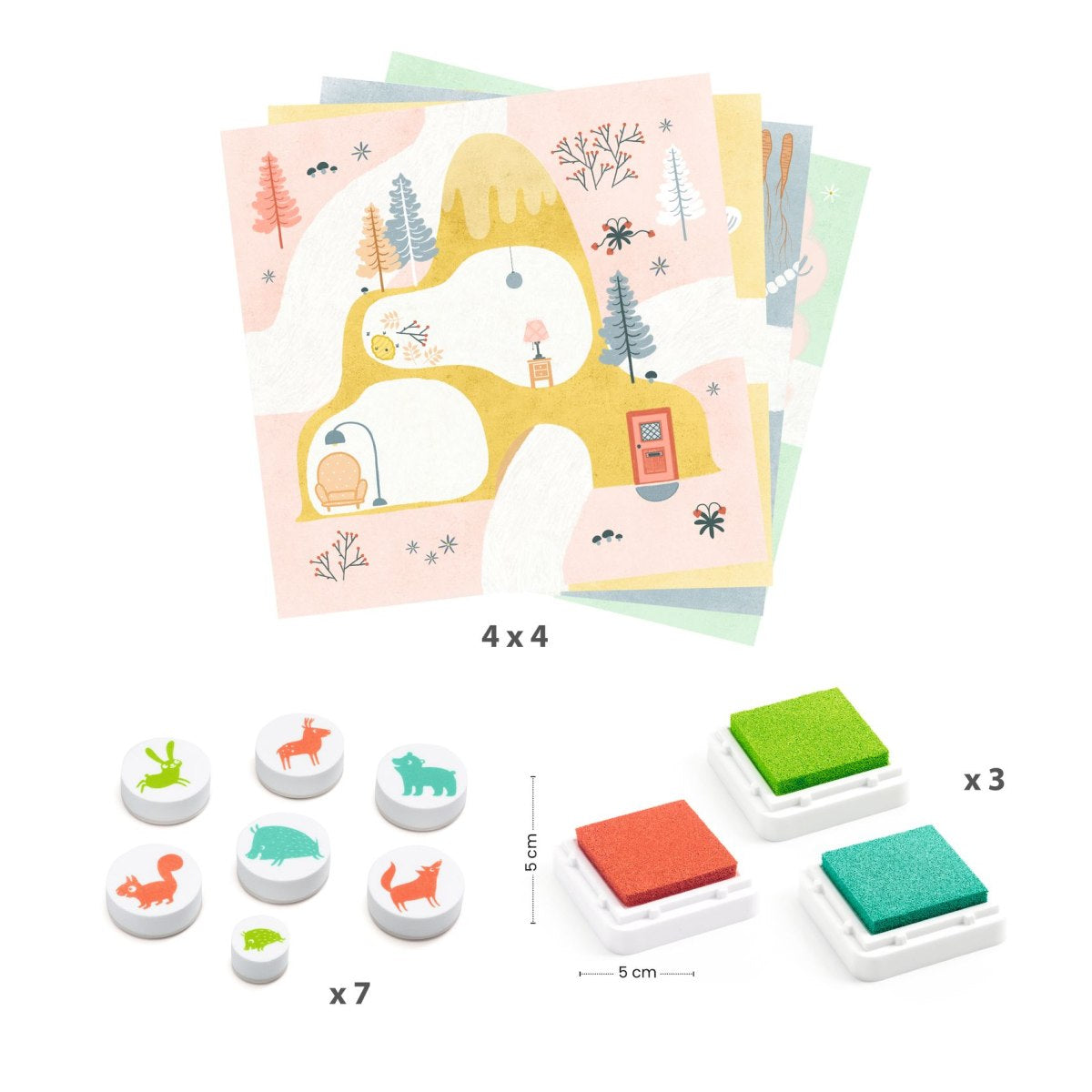 Stempel Set Tiere von Djeco