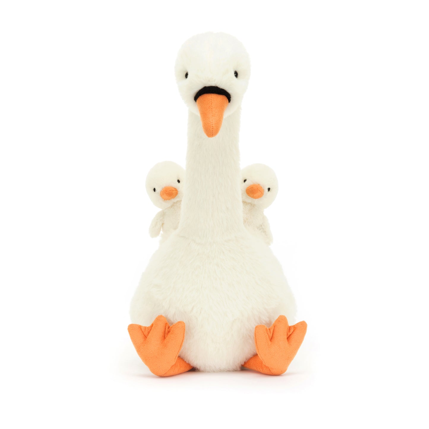 Kuscheltier Schwan mit zwei Babys Jellycat
