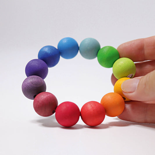 Baby Greifling Perlenring Regenbogen von Grimms