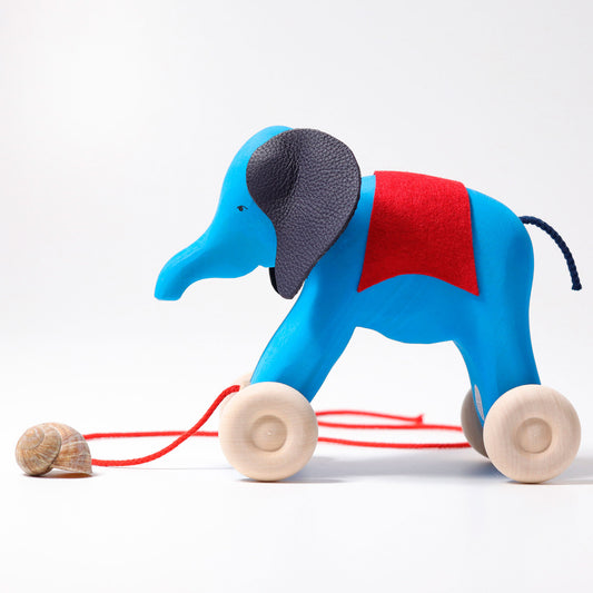 Elefant zum Ziehen aus Holz von Grimms