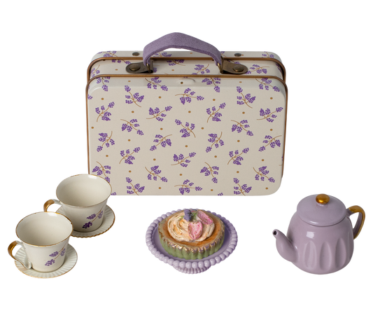 Teeset mit Kuchen im Koffer Maus Maileg