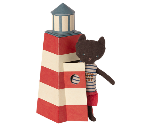 Katze mit Leuchtturm Maileg