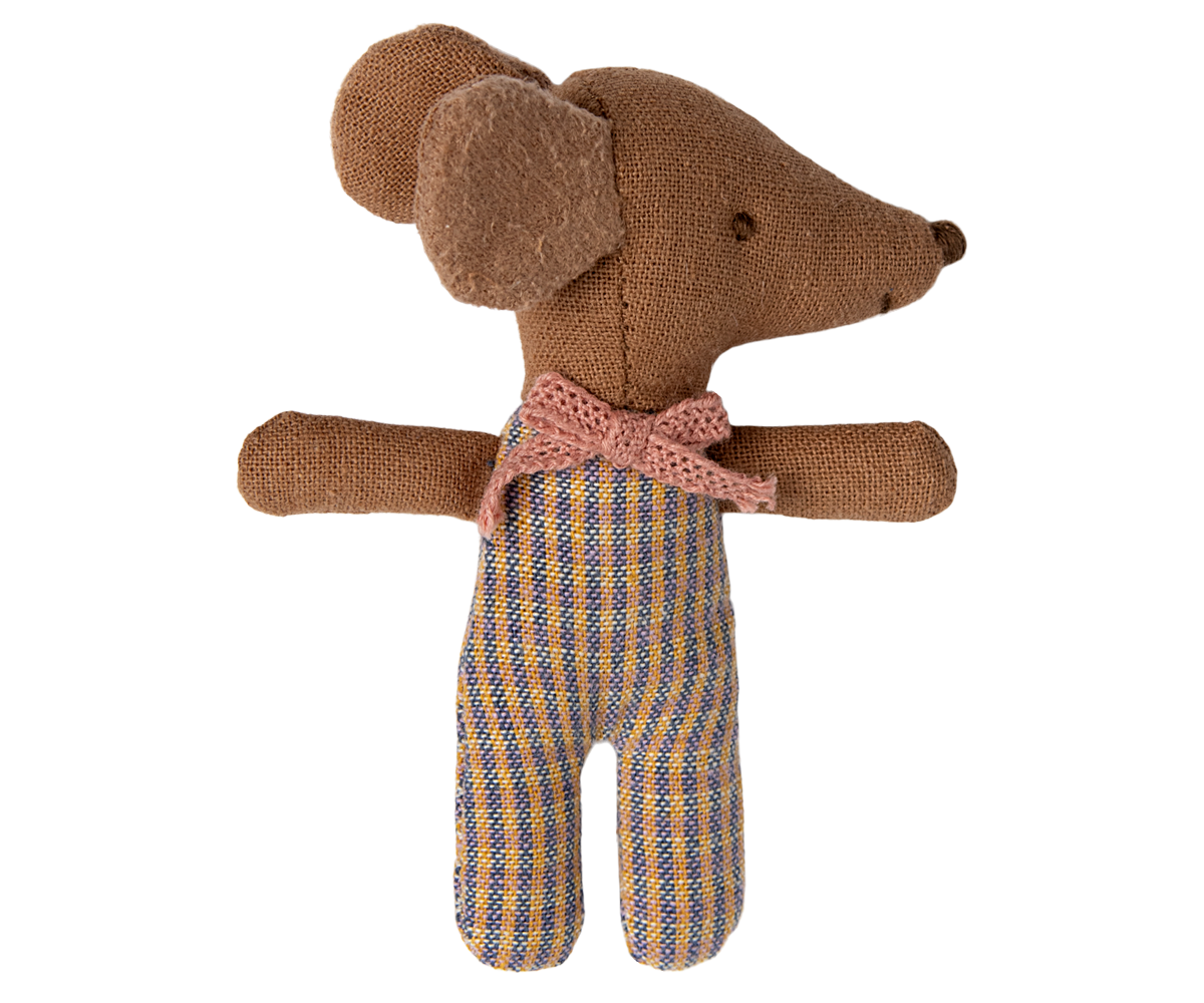 Baby Maus mit Schlafsack in Streichholzschachtel Maileg