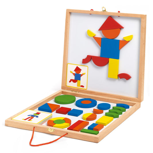 Magnetisches Legespiel im Holzkoffer von Djeco