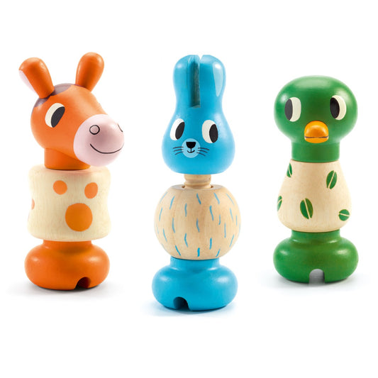 Steckspiel Schraubspiel Holzspielzeug von Djeco