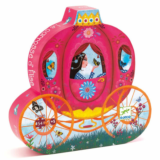 Puzzle Prinzessin in der Kutsche 54 Teile