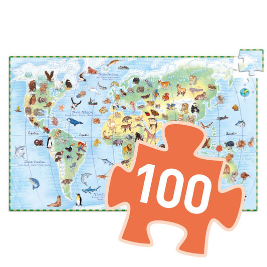Puzzle Tiere der Erde 100 Teile