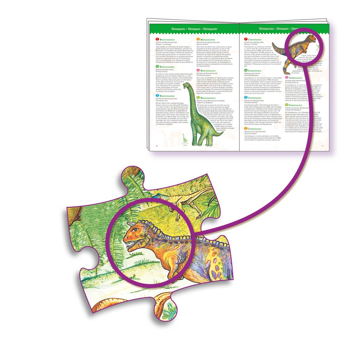 Puzzle Dinosaurier 100 Teile