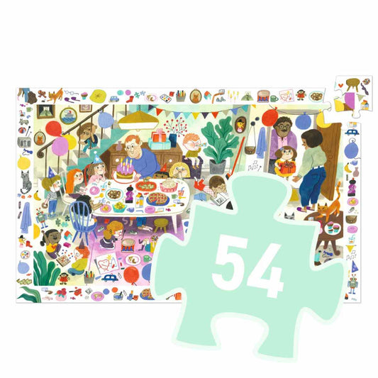 Wimmelpuzzle Geburtstagsfeier 54 Teile