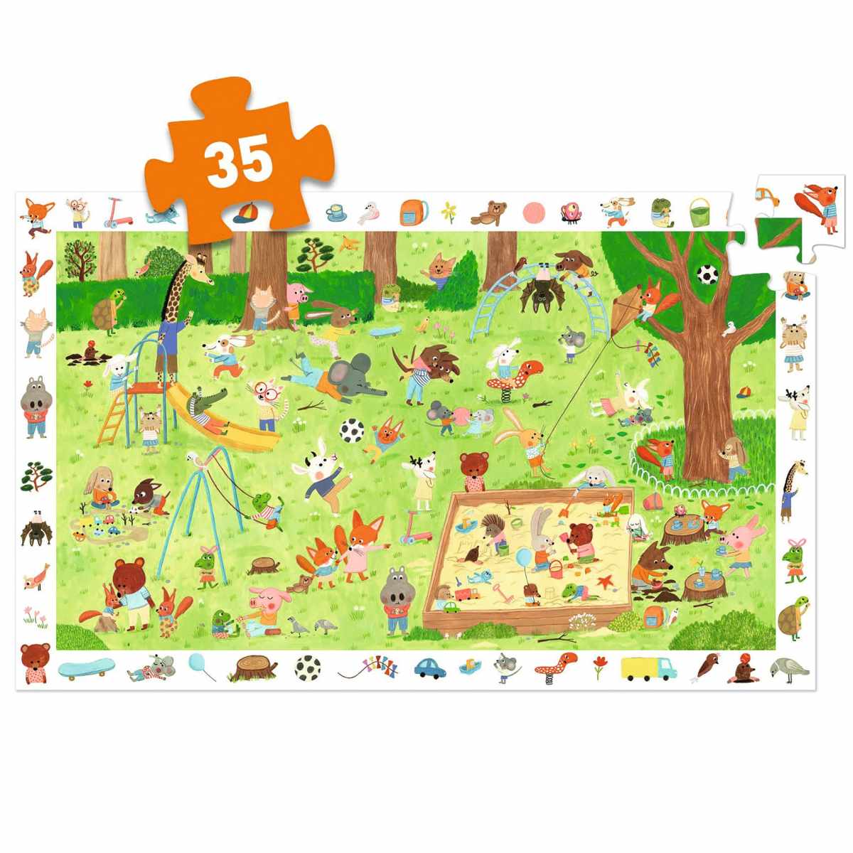Wimmelpuzzle Spielplatz 35 Teile