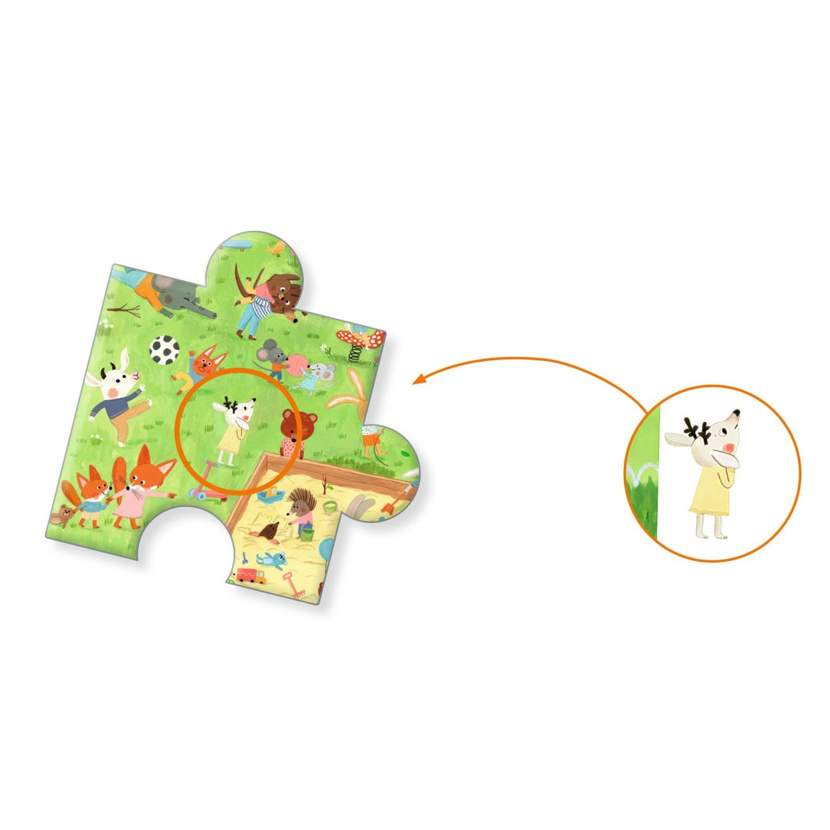 Wimmelpuzzle Spielplatz 35 Teile