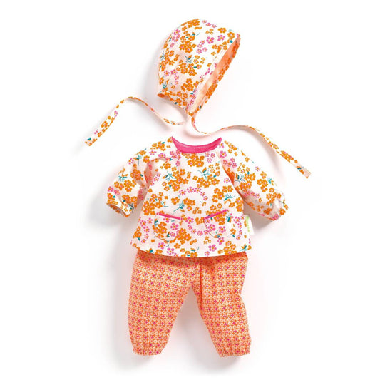 Puppenkleidung Set aus Hose Bluse und Mütze