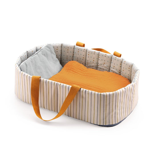 Puppenbett Tragetasche mit Kopfkissen und Decke