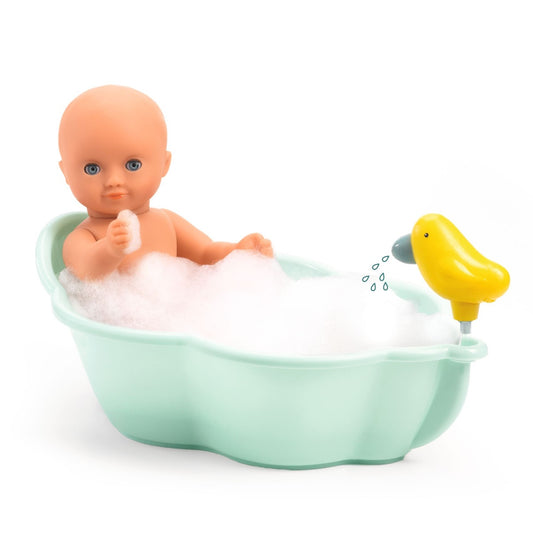 Badewanne für Puppen mit Handbrause