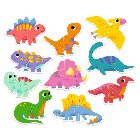 Duo Puzzle Dinosaurier Lernpuzzle von Djeco