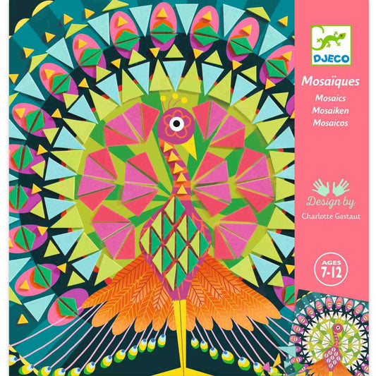 Mosaike gestalten Pfau und Eule von Djeco