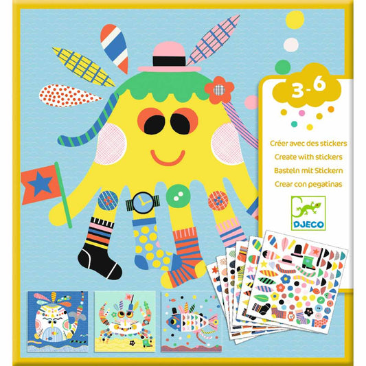 Stickerbilder gestalten Meerestiere