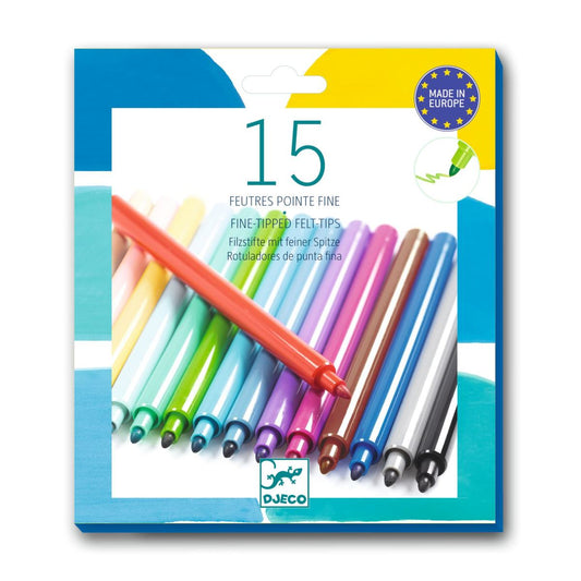 Set mit 15 Filzstiften von Djeco