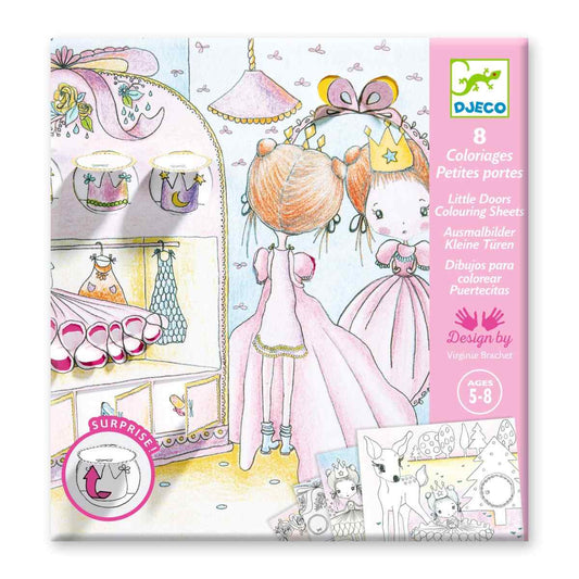 Ausmalbilder mit Klappen Prinzessin von Djeco