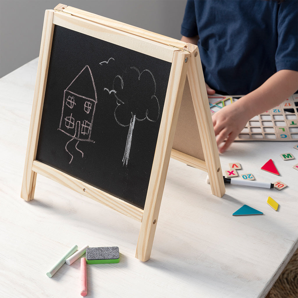 Tisch-Tafel und Whiteboard-Staffelei Set